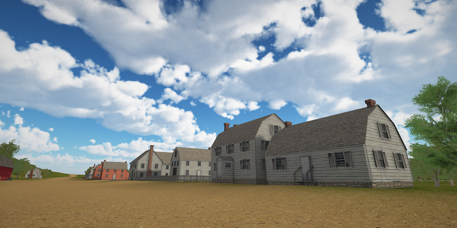 Updated Raritan Landing virtual world that includes several new structures